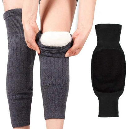 1PC Ultra Soft Winter Cashmere Knee Pads Double Thick Wool For Men & Women Cozy Knee Support For Cold Weather Perfect Gift For Outdoor Lovers