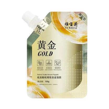 Luxury Retinol Gold Facial Mask Tear Off Mud Film Hydrating & Skin Boosting ( 100g )