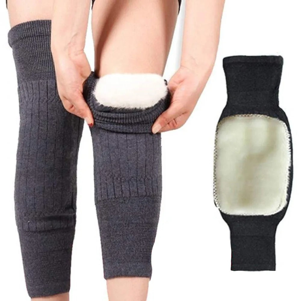 1PC Ultra Soft Winter Cashmere Knee Pads Double Thick Wool For Men & Women Cozy Knee Support For Cold Weather Perfect Gift For Outdoor Lovers